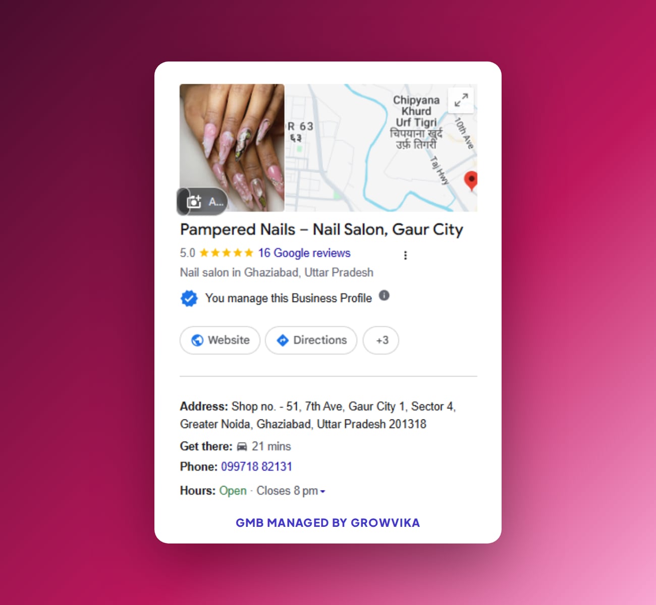 Pampered Nails, Nail salon · Gaur City